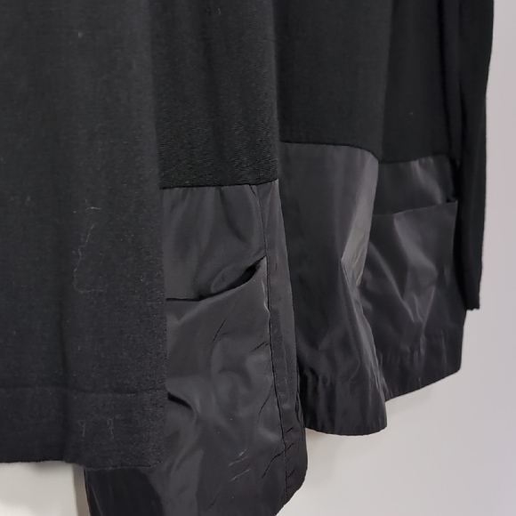 Lafayette 148 New York | Super Soft Wool Black Crew Neck Sweater Pockets Size XL - Picture 4 of 9